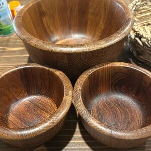 Teak bowls